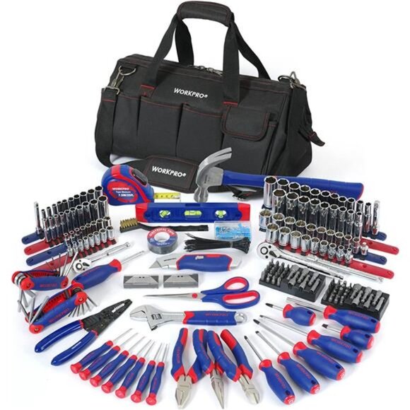322-Piece Home Repair Hand Tool Kit Basic Household Tool Set with Carrying Bag - Picture 2 of 6